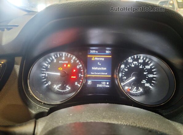 5N1AT2MT2KC700272 2019 NISSAN ROGUE Red Вид щитка приладів