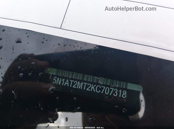 5N1AT2MT2KC707318 2019 NISSAN ROGUE White Engine compartment view