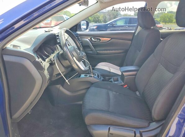 5N1AT2MT2KC761296 2019 NISSAN ROGUE Blue Вид салону спереду