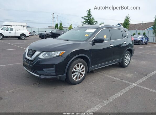 5N1AT2MT2KC762075 2019 NISSAN ROGUE Black Առջևի ձախ երեք քառորդ տեսարան