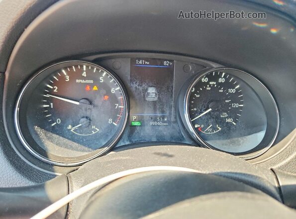 5N1AT2MT2KC786778 2019 NISSAN ROGUE Blue Instrument cluster view