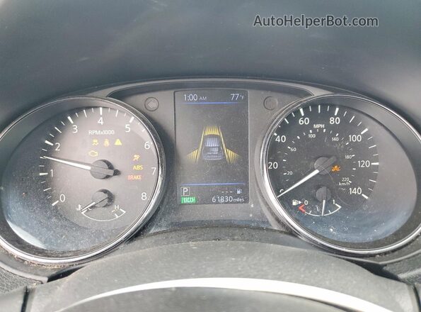 5N1AT2MT2LC816282 2020 NISSAN ROGUE White ხელსაწყოთა პანელის ხედი