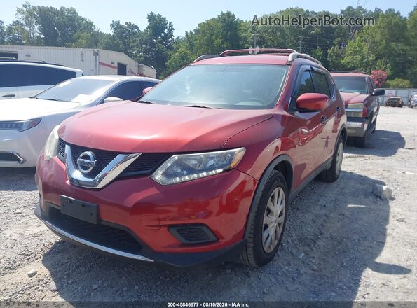 5N1AT2MT3GC843206 2016 NISSAN ROGUE Red Vista tres cuartos delantera izquierda