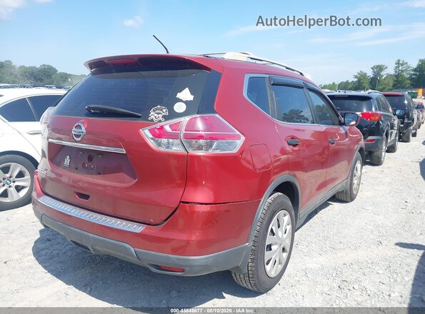 5N1AT2MT3GC843206 2016 NISSAN ROGUE Red Trasero derecho