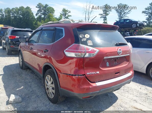 5N1AT2MT3GC843206 2016 NISSAN ROGUE Red Trasero izquierdo