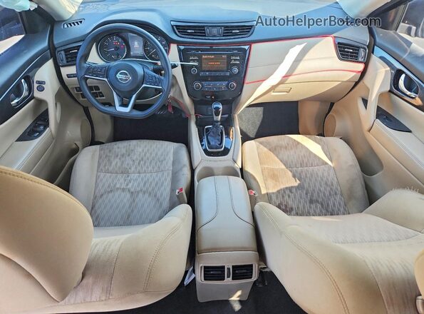 5N1AT2MT3HC743799 2017 NISSAN ROGUE Black წინა პანელის ხედი