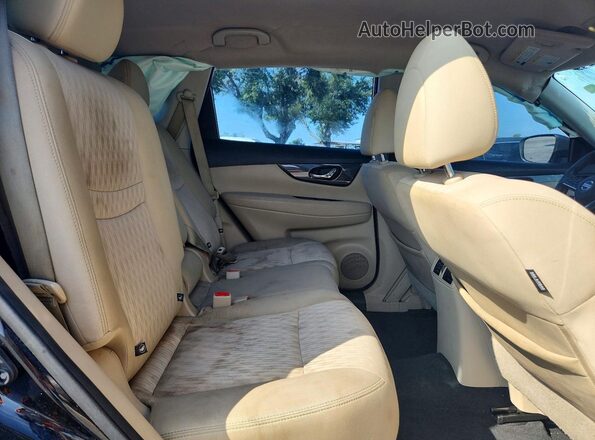 5N1AT2MT3HC743799 2017 NISSAN ROGUE Black უკანა სალონის ხედი