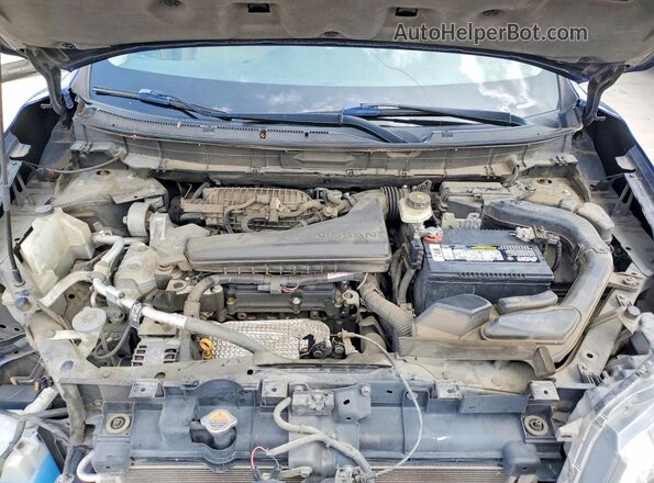 5N1AT2MT3HC798446 2017 NISSAN ROGUE Blue Շարժիչի բաժամունքի տեսք