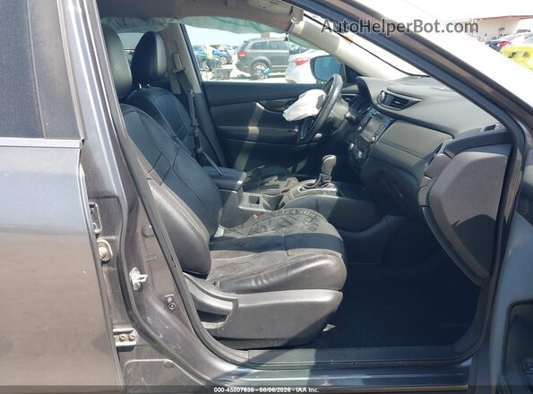 5N1AT2MT3HC854904 2017 NISSAN ROGUE Gray Widok wnętrza z przodu