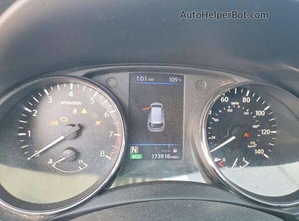 5N1AT2MT3JC725373 2018 NISSAN ROGUE Black Instrument cluster view