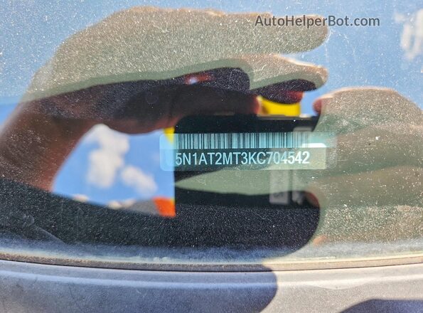 5N1AT2MT3KC704542 2019 NISSAN ROGUE Black სალონის 360-გრადუსიანი ხედი