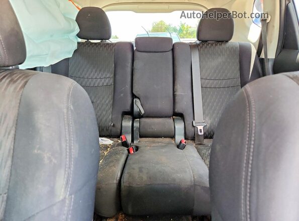 5N1AT2MT3KC704542 2019 NISSAN ROGUE Black უკანა სავარძლების ხედი