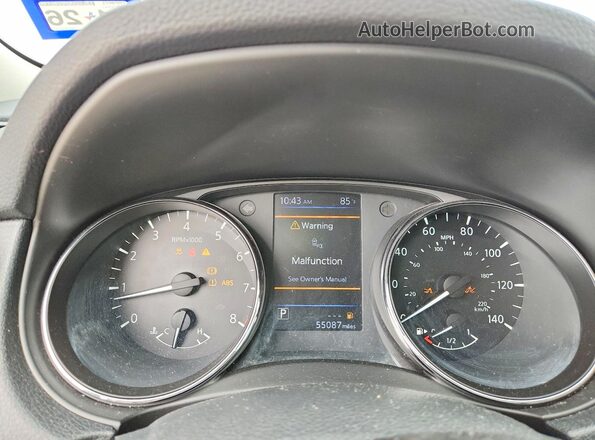 5N1AT2MT3KC841304 2019 NISSAN ROGUE Белый Вид щитка приборов