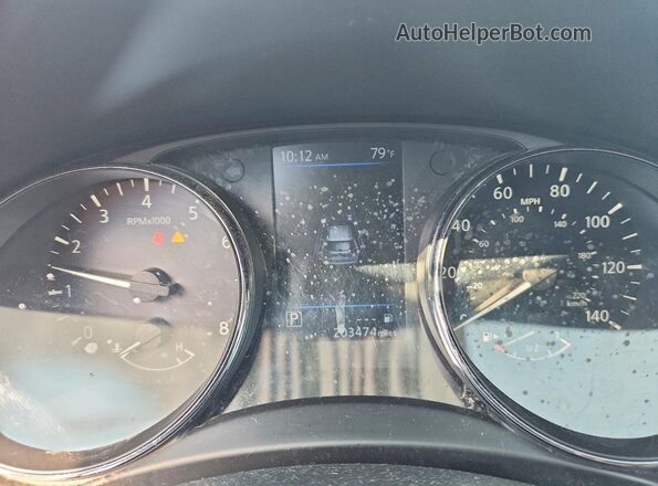 5N1AT2MT3LC819420 2020 NISSAN ROGUE Blue ხელსაწყოთა პანელის ხედი