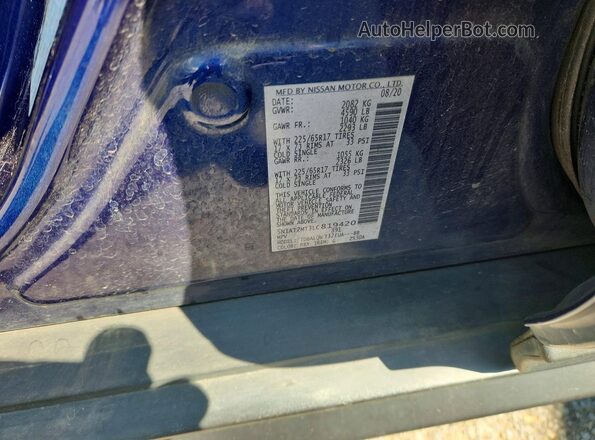 5N1AT2MT3LC819420 2020 NISSAN ROGUE Blue სალონის 360-გრადუსიანი ხედი