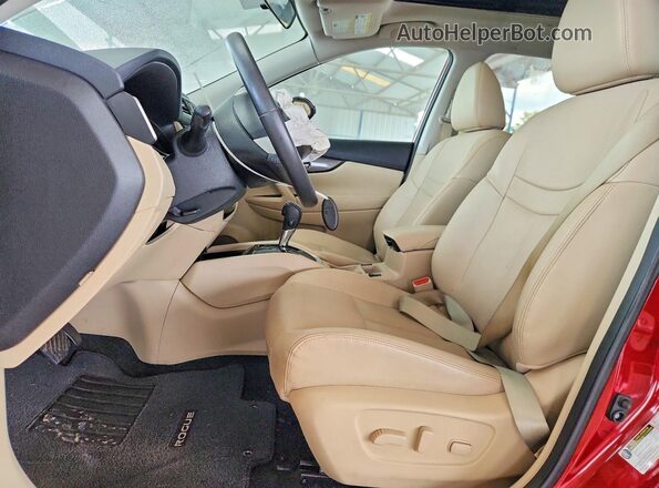 5N1AT2MT4GC744314 2016 NISSAN ROGUE Red Вид салону спереду