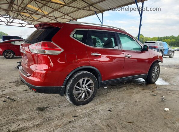 5N1AT2MT4GC744314 2016 NISSAN ROGUE Red Задня права чверть