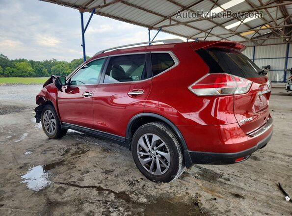 5N1AT2MT4GC744314 2016 NISSAN ROGUE Red Задня ліва чверть