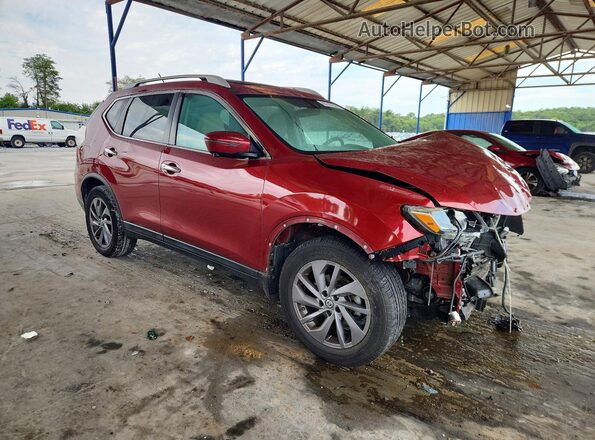 5N1AT2MT4GC744314 2016 NISSAN ROGUE Red Передня права чверть