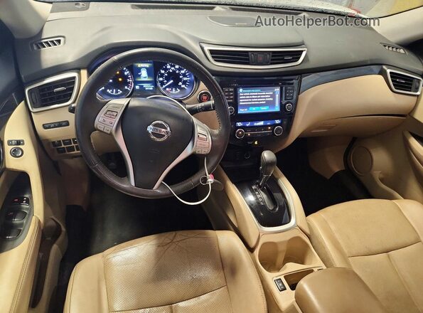 5N1AT2MT4GC751764 2016 NISSAN ROGUE White Առջևի վահանակի տեսք