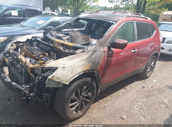 5N1AT2MT4GC865697 2016 NISSAN ROGUE Red წინა მარცხენა ხედი სამი მეოთხედიდან