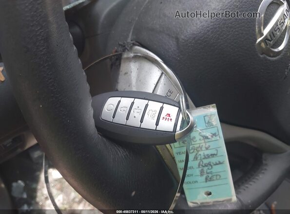 5N1AT2MT4GC865697 2016 NISSAN ROGUE Red წინა პანელის ხედი