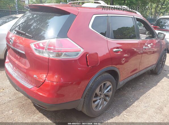 5N1AT2MT4GC865697 2016 NISSAN ROGUE Red უკანა მარჯვენა