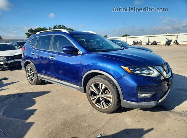 5N1AT2MT4HC739857 2017 NISSAN ROGUE Синий Передняя правая четверть