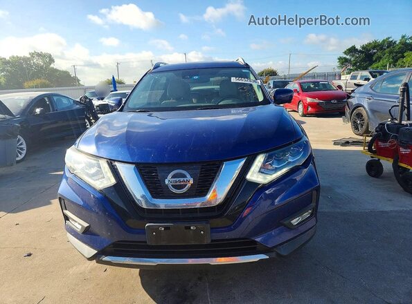 5N1AT2MT4HC739857 2017 NISSAN ROGUE Синий Вид спереди