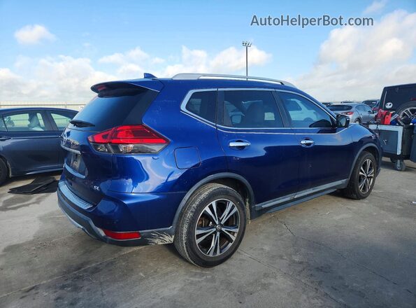 5N1AT2MT4HC739857 2017 NISSAN ROGUE Синий Задняя правая четверть