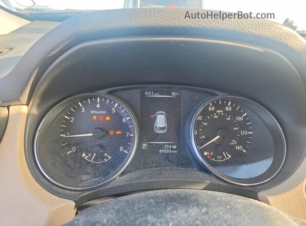 5N1AT2MT4HC739857 2017 NISSAN ROGUE Синий Вид щитка приборов