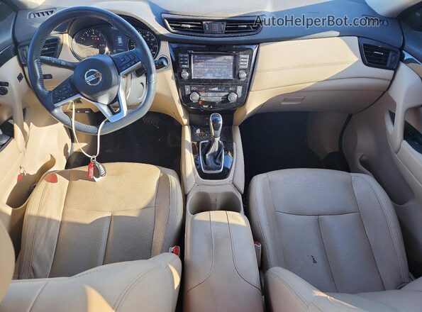 5N1AT2MT4HC739857 2017 NISSAN ROGUE Синий Вид панели приборов