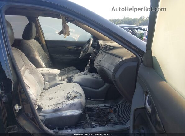 5N1AT2MT4HC768632 2017 NISSAN ROGUE Black Вид салону спереду