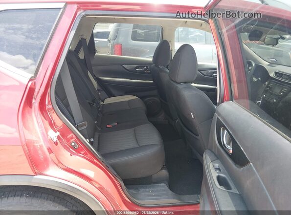 5N1AT2MT4HC816050 2017 NISSAN ROGUE Red VIN კოდის სტიკერის ხედი