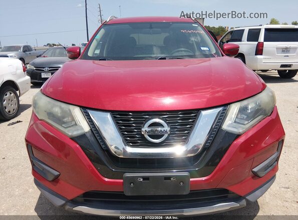 5N1AT2MT4HC816050 2017 NISSAN ROGUE Red ხელსაწყოთა პანელის ხედი