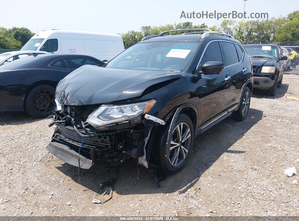 5N1AT2MT4JC845666 2018 NISSAN ROGUE Черный Передняя левая четверть