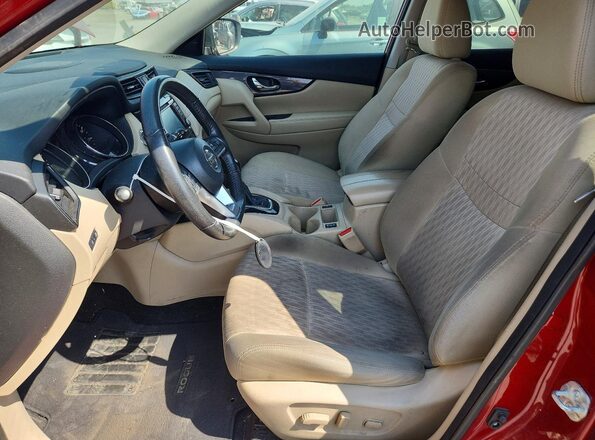 5N1AT2MT4KC749053 2019 NISSAN ROGUE Red Vista interior delantera