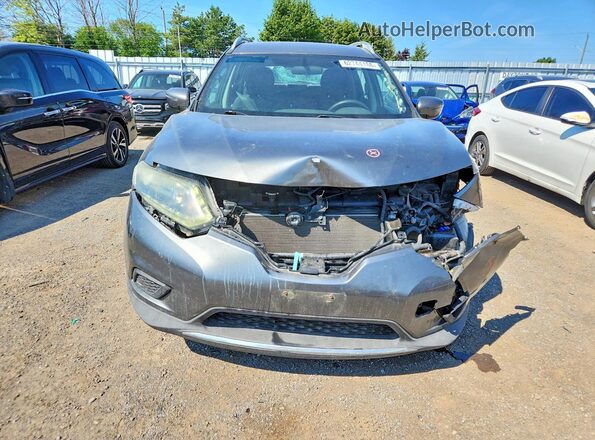 5N1AT2MT5GC754284 2016 NISSAN ROGUE Gray Front view