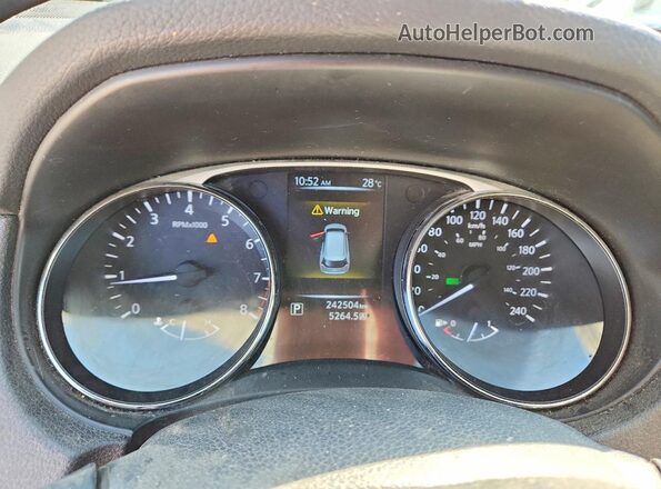 5N1AT2MT5GC754284 2016 NISSAN ROGUE Gray Instrument cluster view