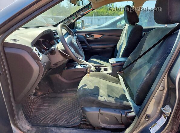5N1AT2MT5GC754284 2016 NISSAN ROGUE Gray Front interior view