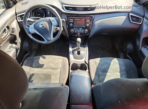 5N1AT2MT5GC754284 2016 NISSAN ROGUE Gray Dashboard view
