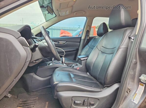 5N1AT2MT5GC769660 2016 NISSAN ROGUE Серый Вид салона спереди