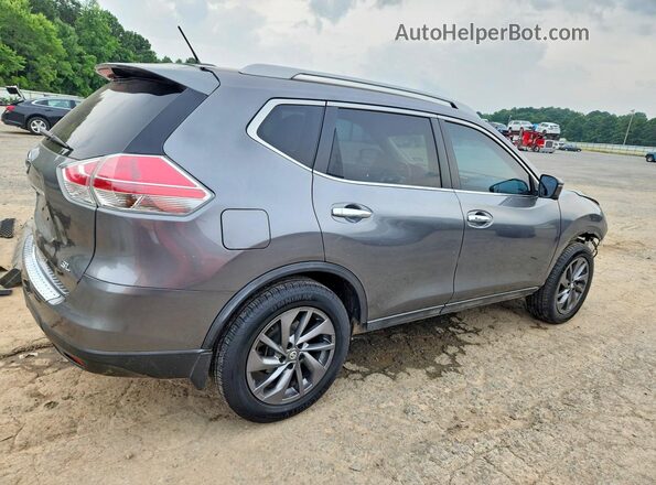 5N1AT2MT5GC769660 2016 NISSAN ROGUE Серый Задняя правая четверть