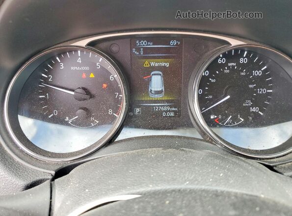 5N1AT2MT5GC799726 2016 NISSAN ROGUE Gray ხელსაწყოთა პანელის ხედი