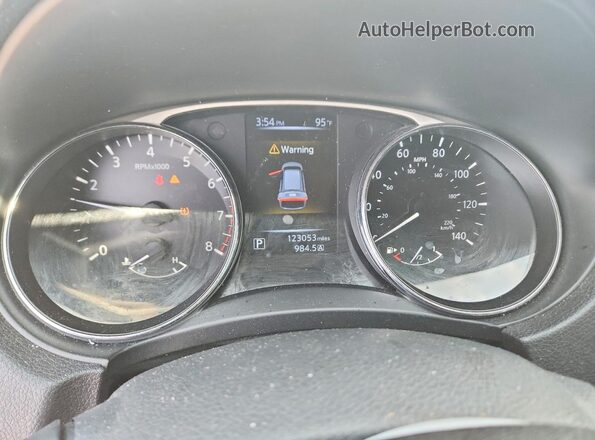 5N1AT2MT5GC897199 2016 NISSAN ROGUE Silver Вид щитка приладів