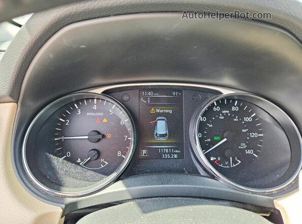 5N1AT2MT5GC918634 2016 NISSAN ROGUE Белый Вид щитка приборов