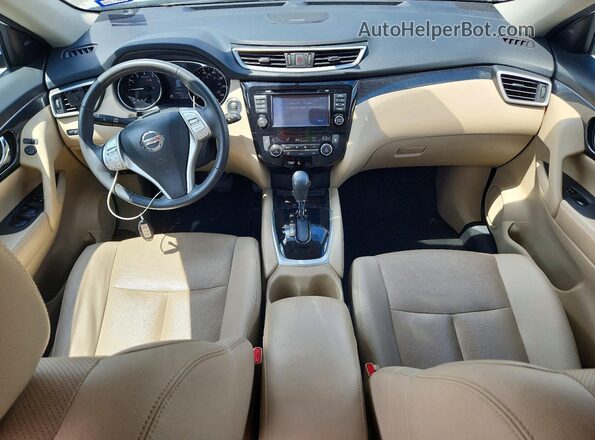 5N1AT2MT5GC918634 2016 NISSAN ROGUE Белый Вид панели приборов