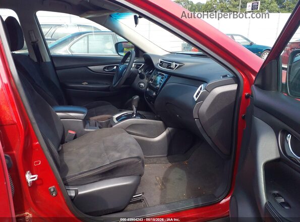 5N1AT2MT5GC921923 2016 NISSAN ROGUE Red Widok wnętrza z przodu