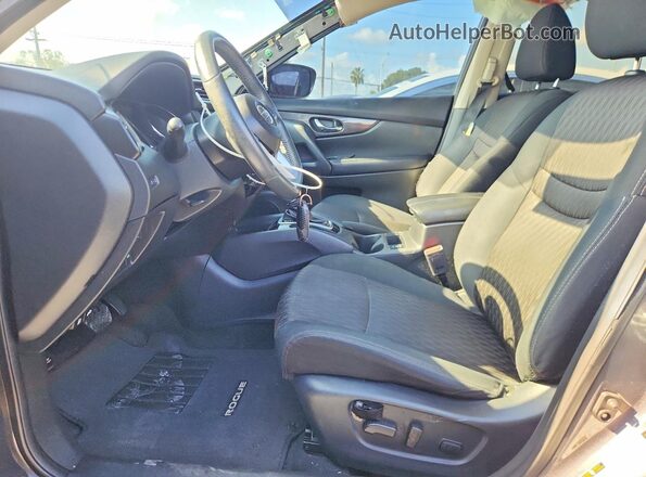 5N1AT2MT5HC805798 2017 NISSAN ROGUE Gray წინა სალონის ხედი