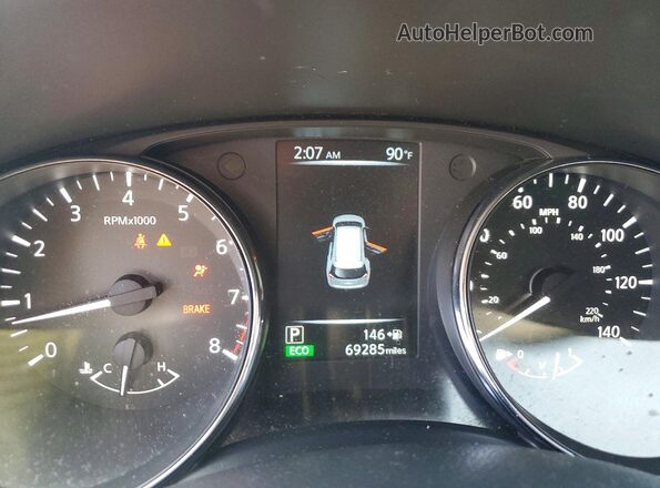 5N1AT2MT5HC805798 2017 NISSAN ROGUE Gray ხელსაწყოთა პანელის ხედი
